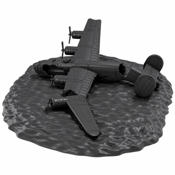 SSMODEL 1/72 1/144 Crashed Aircarft Consolidated B-24D Liberator Model RSS0057