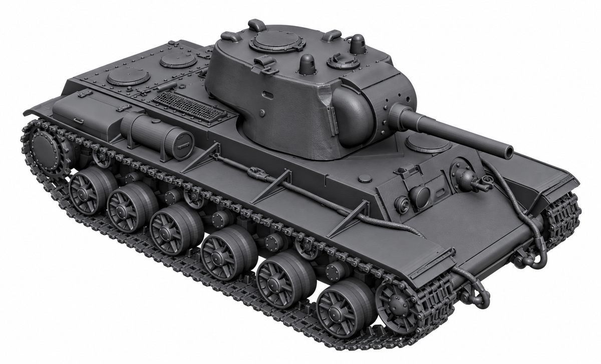 SSMODEL 1/72 1/144 Multi Scale KV-9 Soviet experimental heavy tank MODEL TSS0131 — detail view 16