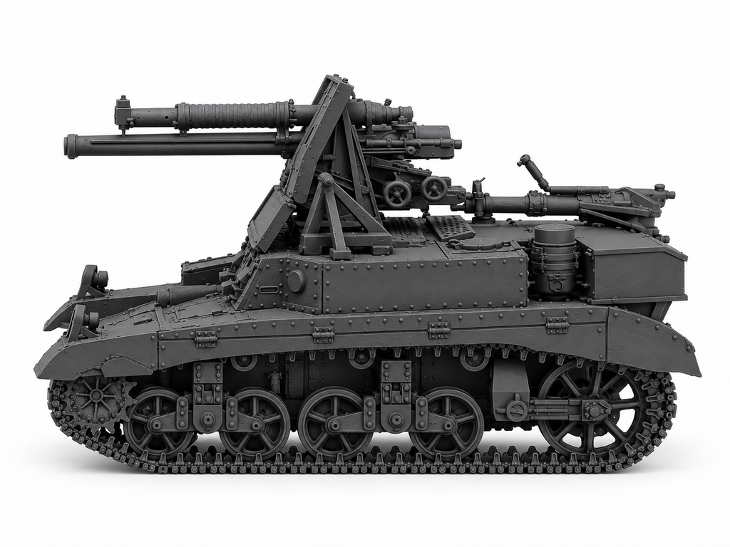 SSMODEL 1/72 1/144 Multi Scale Stuart M3 SPG 18pdr US WW2 Tank MODEL TSS1304