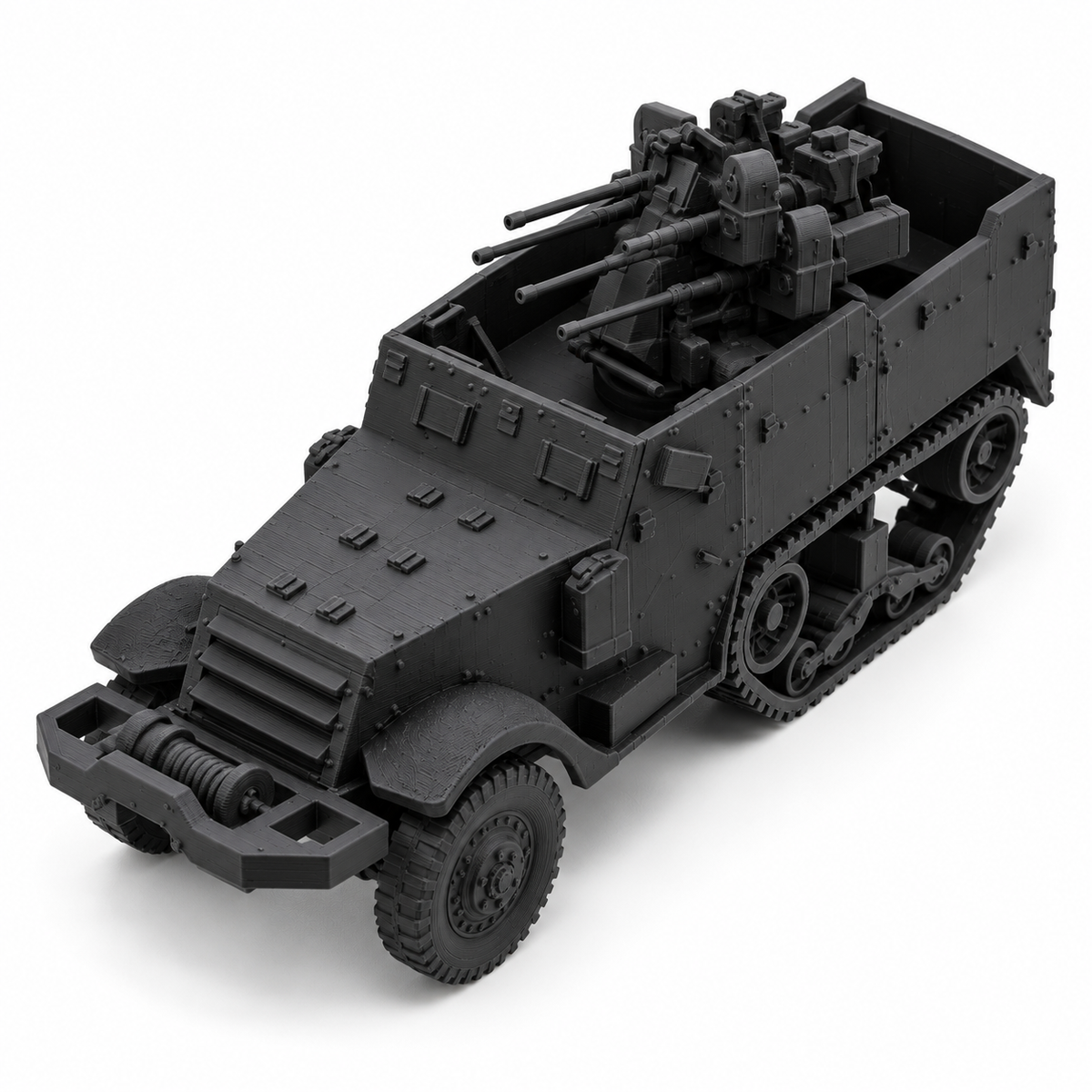 SSMODEL 1/72 1/144 Multi Scale WWII US M16 MGMC Half-track AA Model Kit TSS0876 — detail view 18
