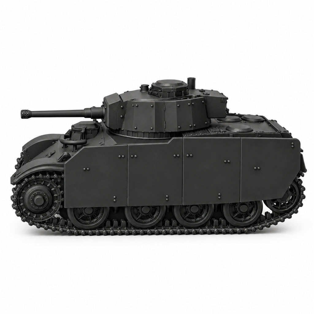 SSMODEL 1/72 1/144Toldi IIA 42M B40 with sideskirts Tank Resin MODEL KIT TSS0994