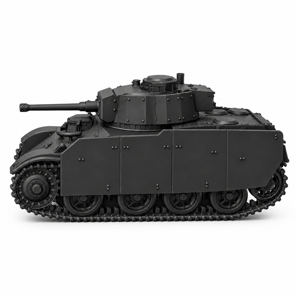SSMODEL 1/72 1/144Toldi IIA 42M B40 with sideskirts Tank Resin MODEL KIT TSS0994