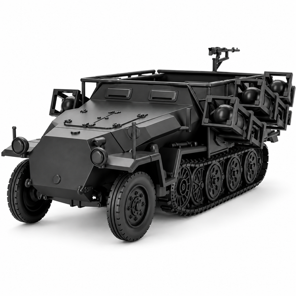 SSMODEL 1/72 1/144 Sd.Kfz.251/1 II Ausf.C Stuka Zu Fuss Resin MODEL KIT TSS0938