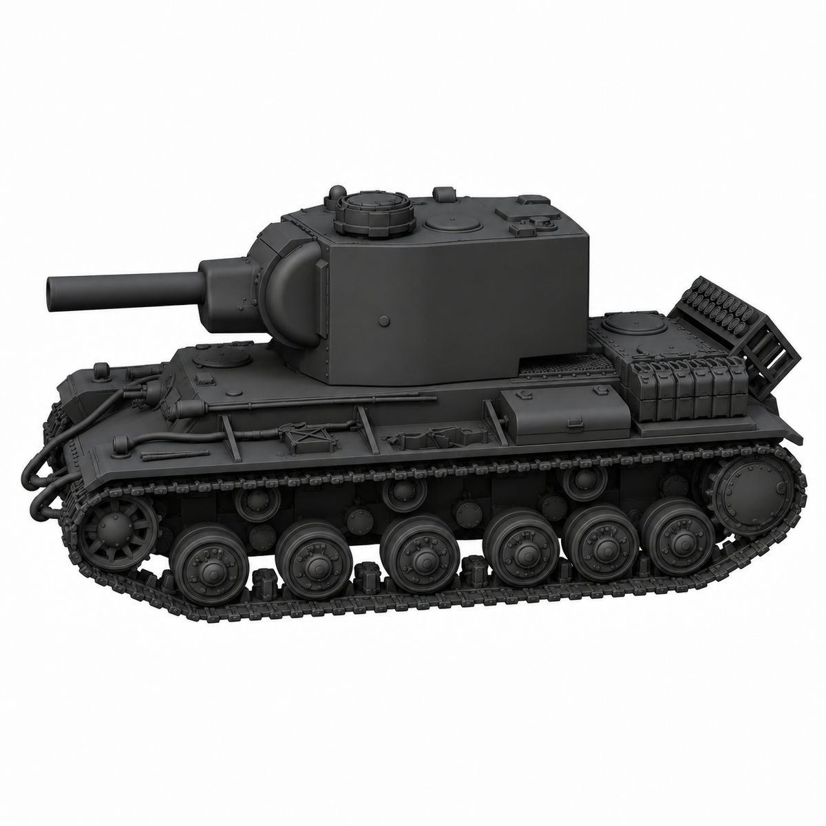 SSMODEL 1/72 1/144 Multi Scale Pz.Kpfw. KW II 754 r tank Resin Model Kit TSS0179 — detail view 4