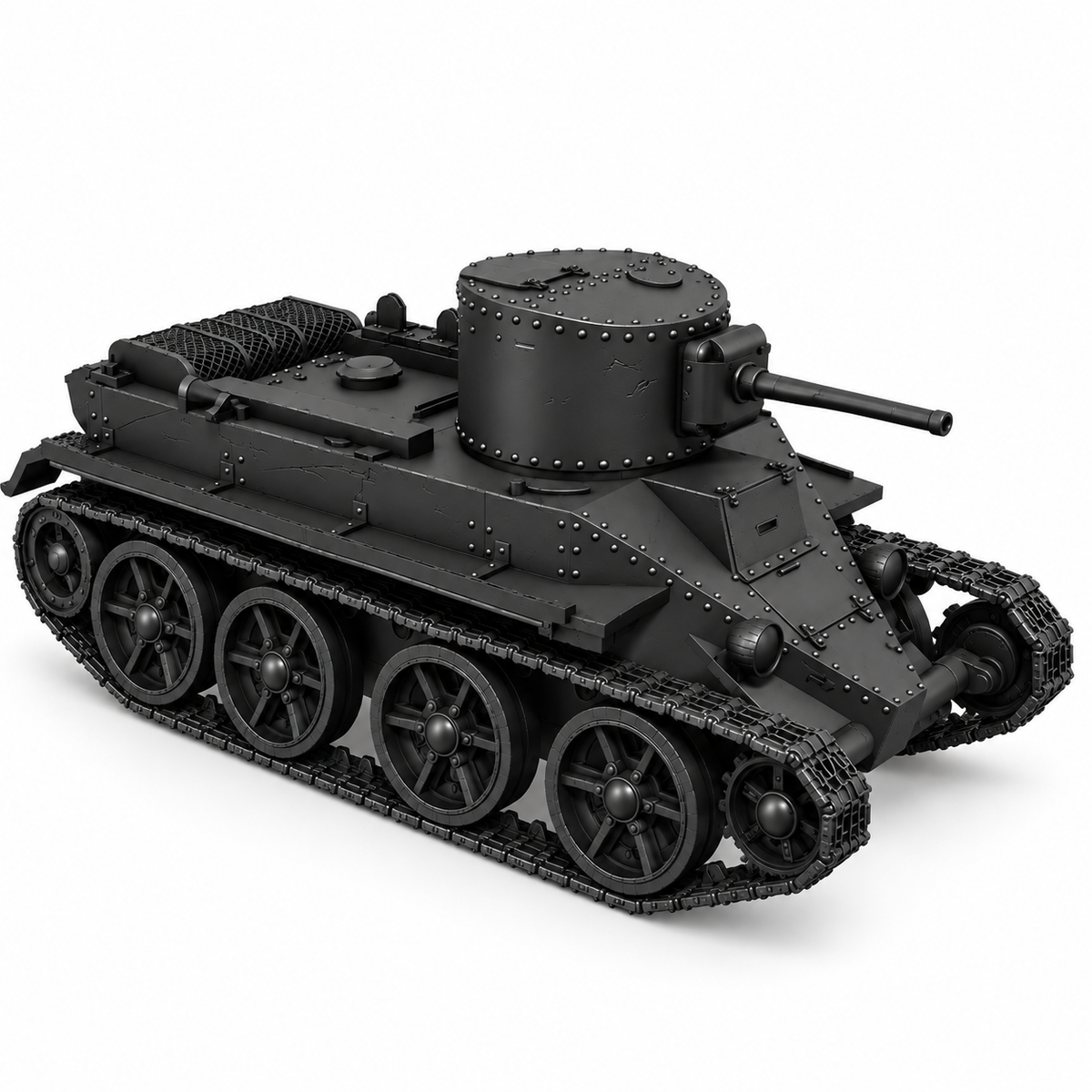 SSMODEL1/72 1/144 Multi Scale BT-2 Tank  Resin Model Kit TSS0561 — detail view 2