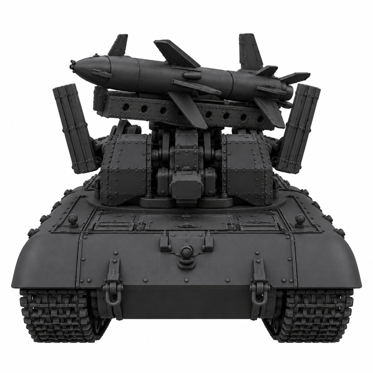 SSMODEL 1/72 1/144 Multi Scale Rheintochter auf E-100 german tank MODEL TSS0510 — detail view 2