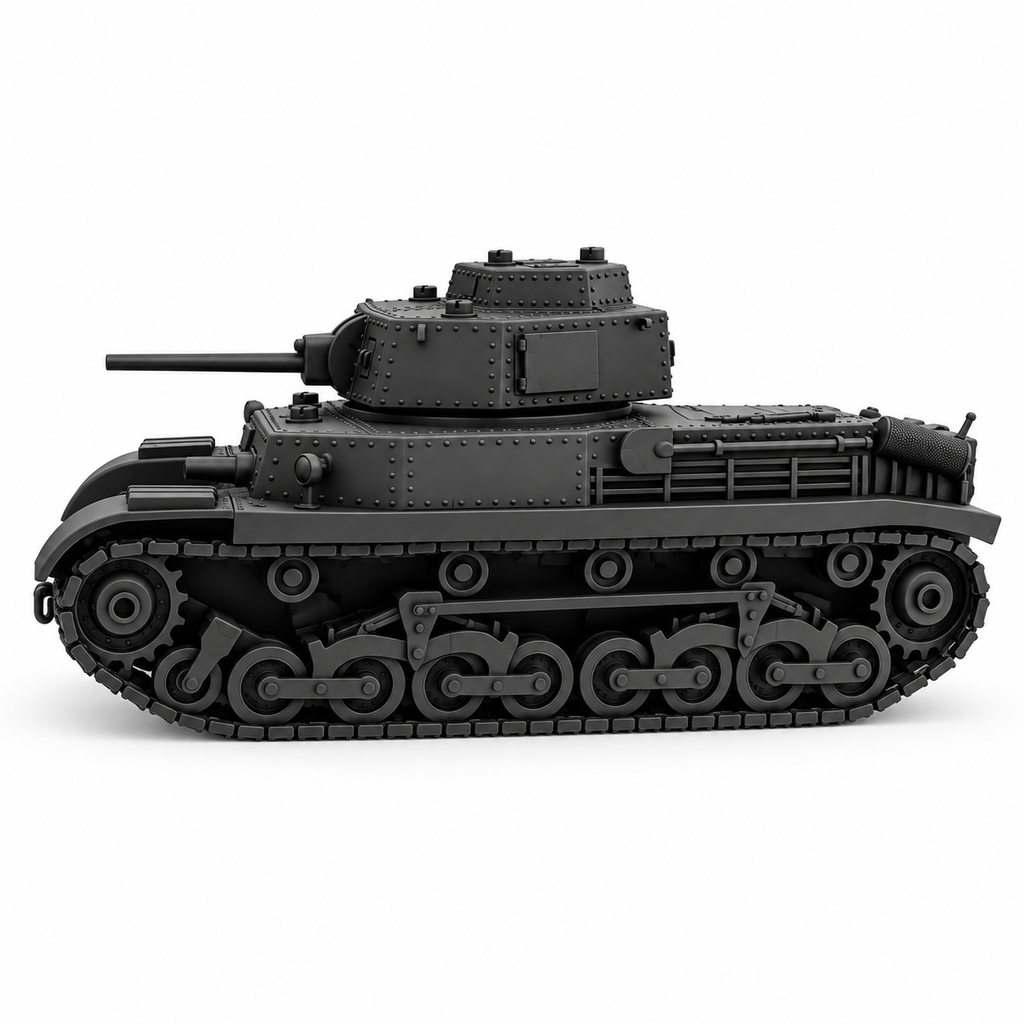 SSMODEL 1/72 1/144 Multi-Scale WWII Hungarian 40M Turan Tank Resin Model TSS0900