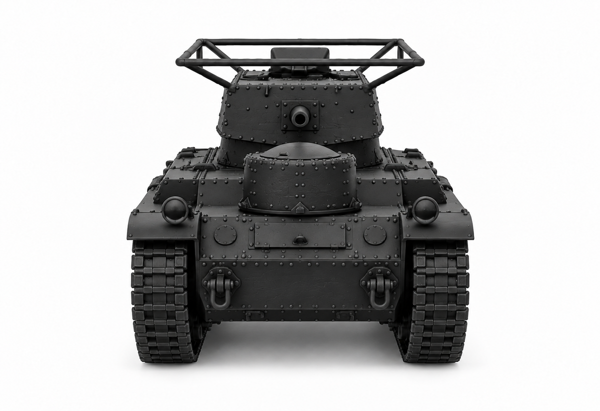 SSMODEL 1/72 1/144 Multi Scale Vickers Medium Tank Mk.III UK Tank MODEL TSS1167 — detail view 3
