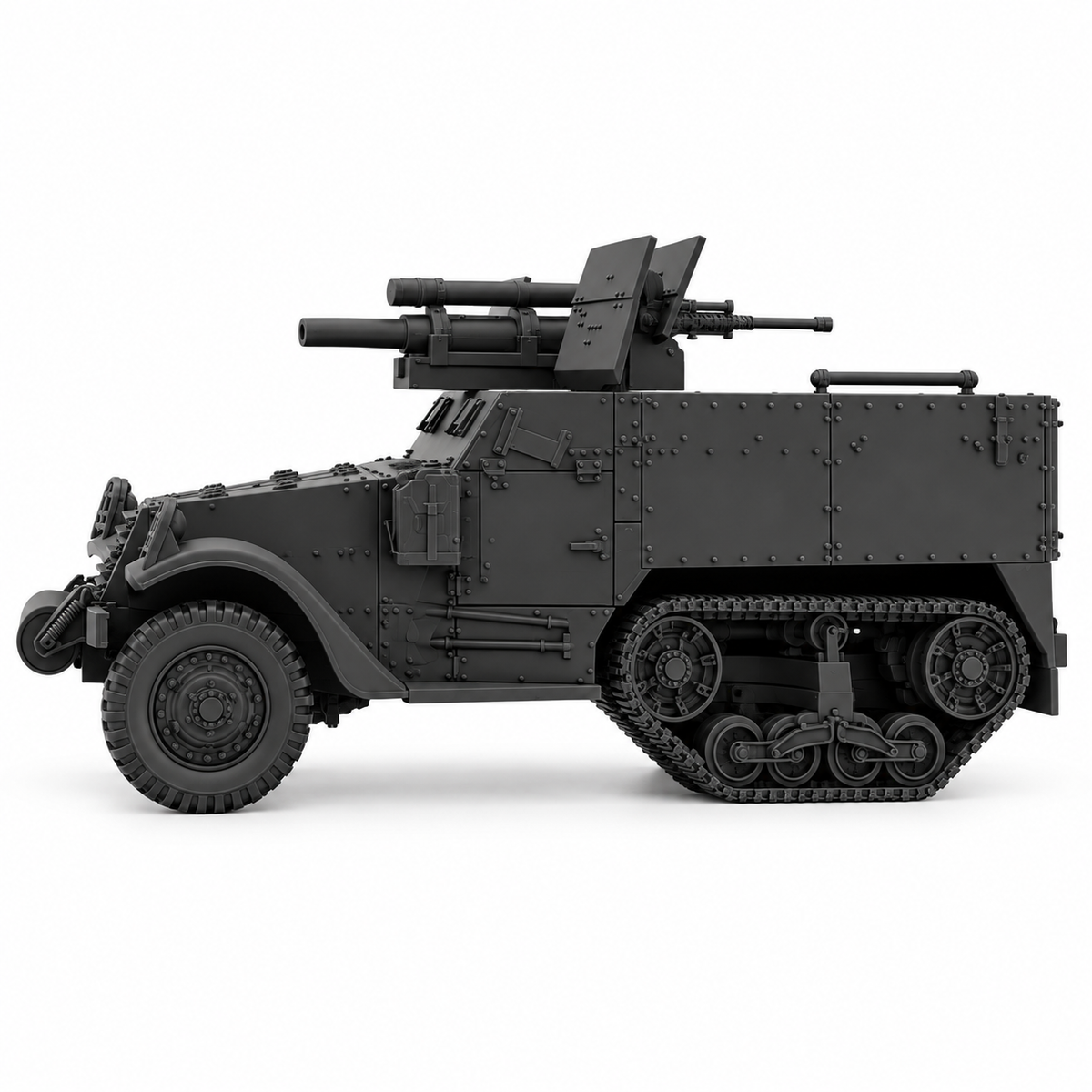 SSMODEL 1/72 1/144 Half-tracks T30 75mm HMC and T19 HMC Resin MODEL KIT TSS1542 — detail view 4