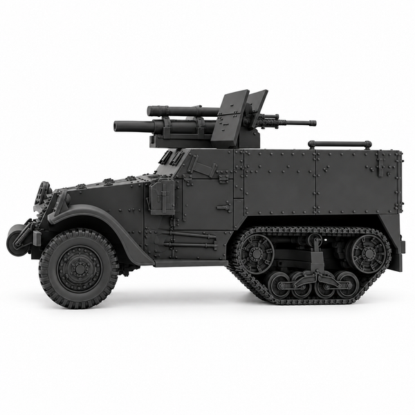 SSMODEL 1/72 1/144 Half-tracks T30 75mm HMC and T19 HMC Resin MODEL KIT TSS1542