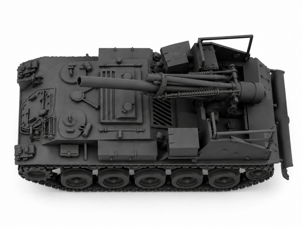 SSMODEL 1/72 1/144 Multi Scale M41 155 mm GMC - Gorilla US Tank MODEL TSS0635