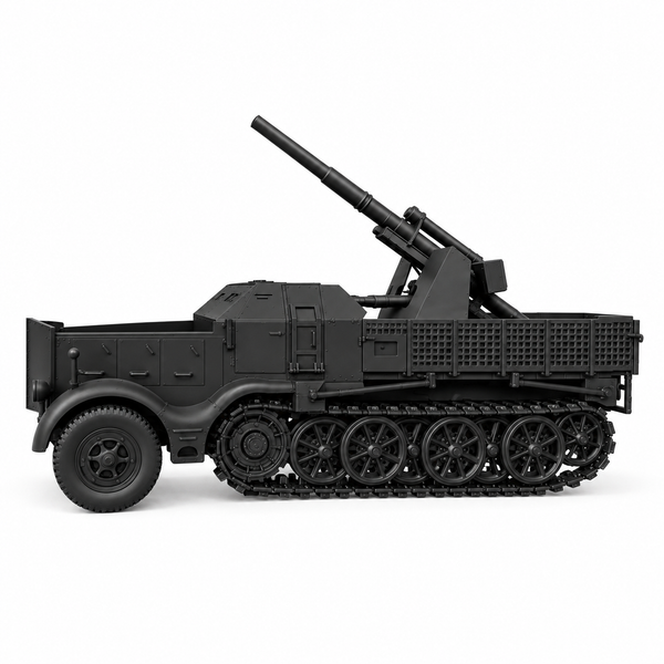 SSMODEL 1/72 1/144 8.8cm Flak18 Sfl auf Zugkraftwagen 18t Resin MODEL TSS0947