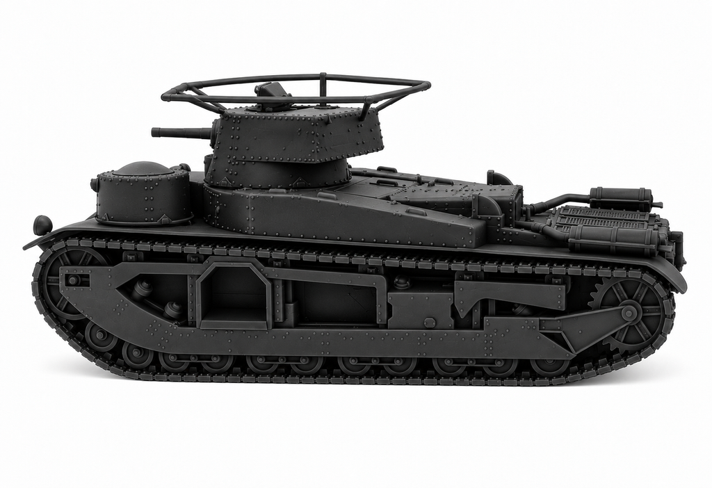 SSMODEL 1/72 1/144 Multi Scale Vickers Medium Tank Mk.III UK Tank MODEL TSS1167