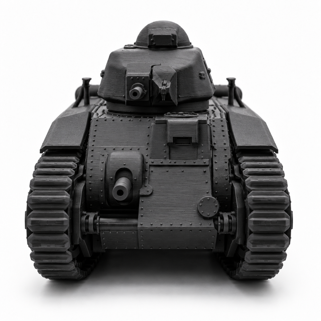 SSMODEL 1/72 1/144 WWII French Char B1 bis Heavy Tank Resin Model Kit TSS1248