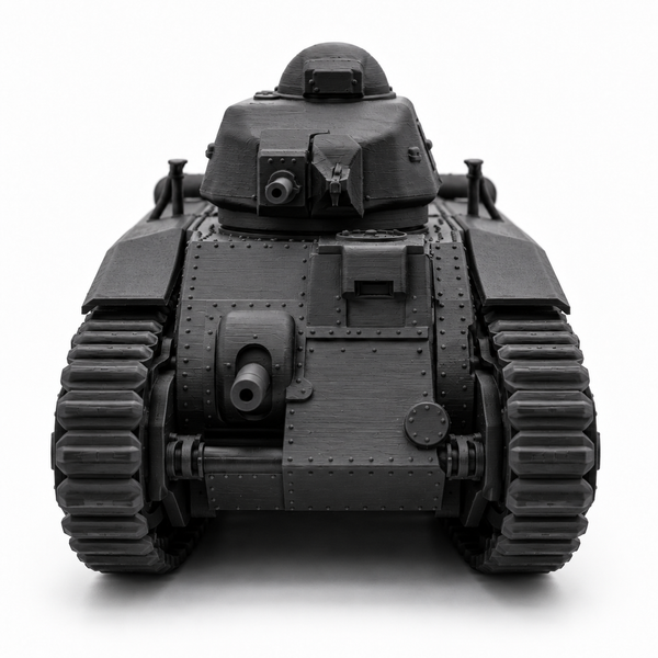 SSMODEL 1/72 1/144 WWII French Char B1 bis Heavy Tank Resin Model Kit TSS1248