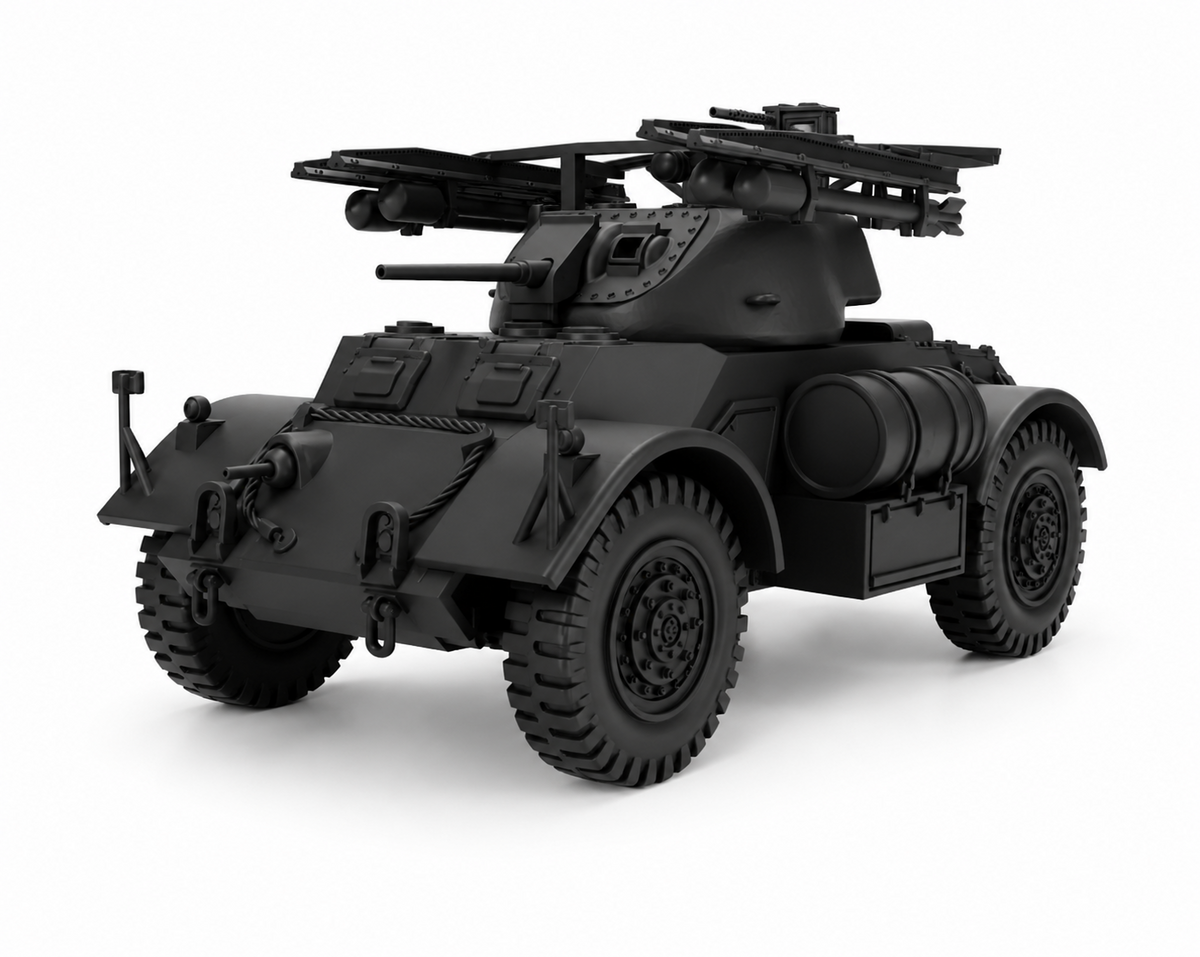 SSMODEL 1/72 1/144Multi Scale Staghound Tulip RL Armored Car UK US MODEL TSS1346 — detail view 9