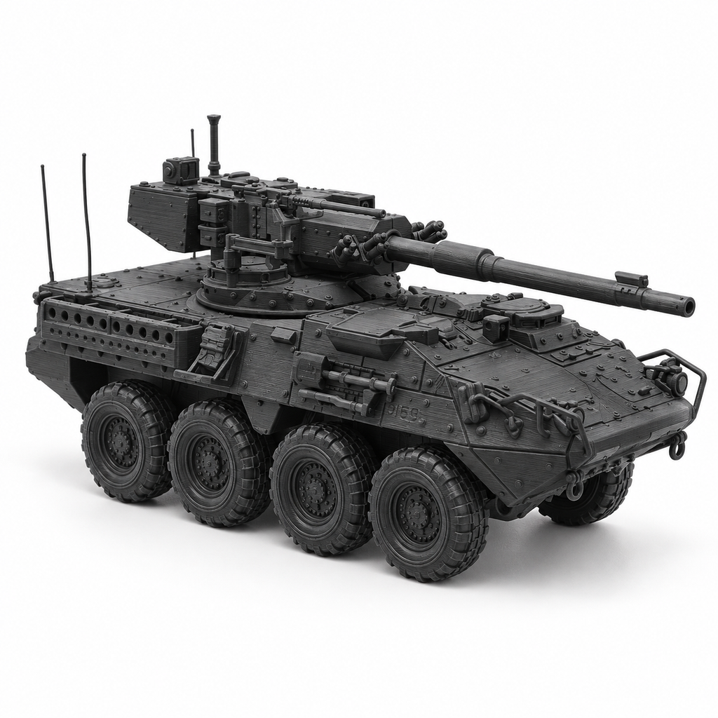 SSMODEL 1/72 1/144 Multi Scale M1128 Stryker US Tank Resin Model Kit TSS0724