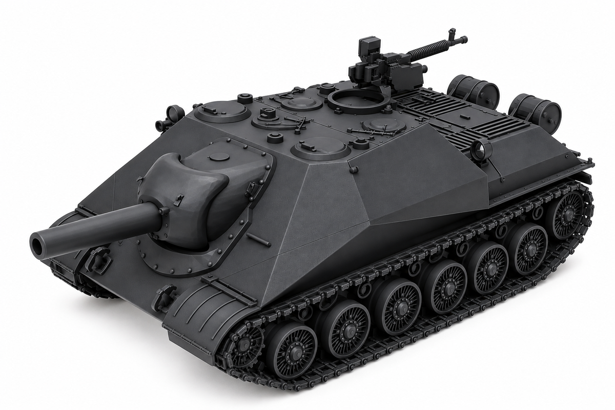 SSMODEL 1/72 1/144 Multi Scale Object 704 ISU152 mod1945 Resin MODEL KIT TSS0408 — detail view 11