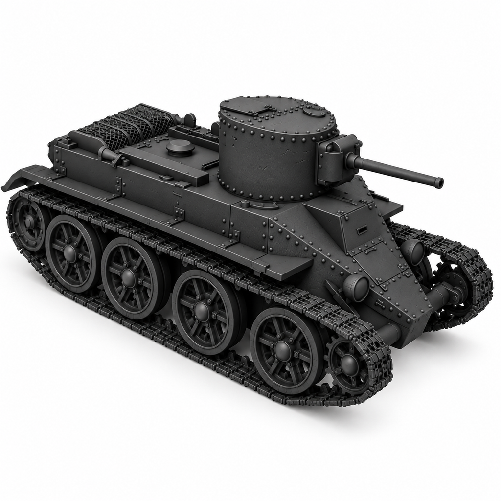 SSMODEL 1/72 1/144 Multi Scale BT-2 Tank Resin MODEL TSS0578