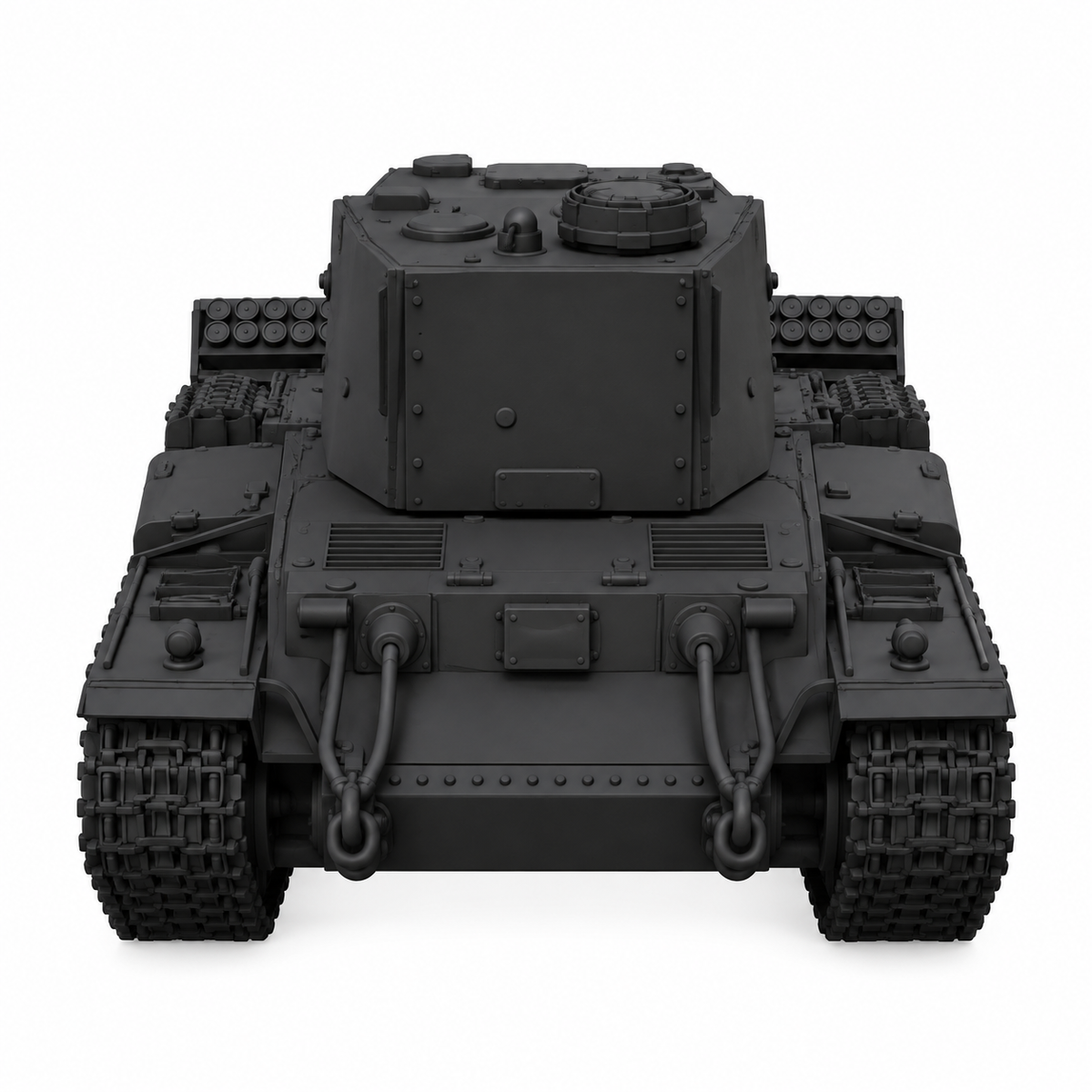 SSMODEL 1/72 1/144 Multi Scale Pz.Kpfw. KW II 754 r tank Resin Model Kit TSS0179 — detail view 5