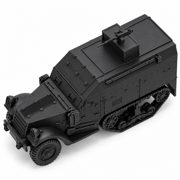 SSMODEL 1/72 1/144 WWII US M3 Half-track Command Version Resin Model Kit TSS0881