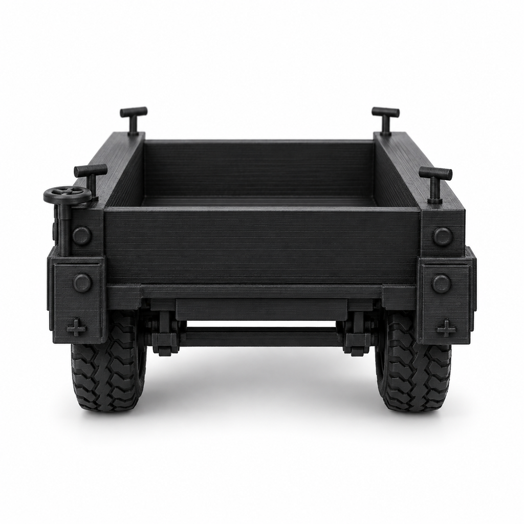 SSMODEL 1/72 1/144 WW2 M7 Trailer Tandem Axle 2-Ton 4-Wheel Resin Model TSS1082