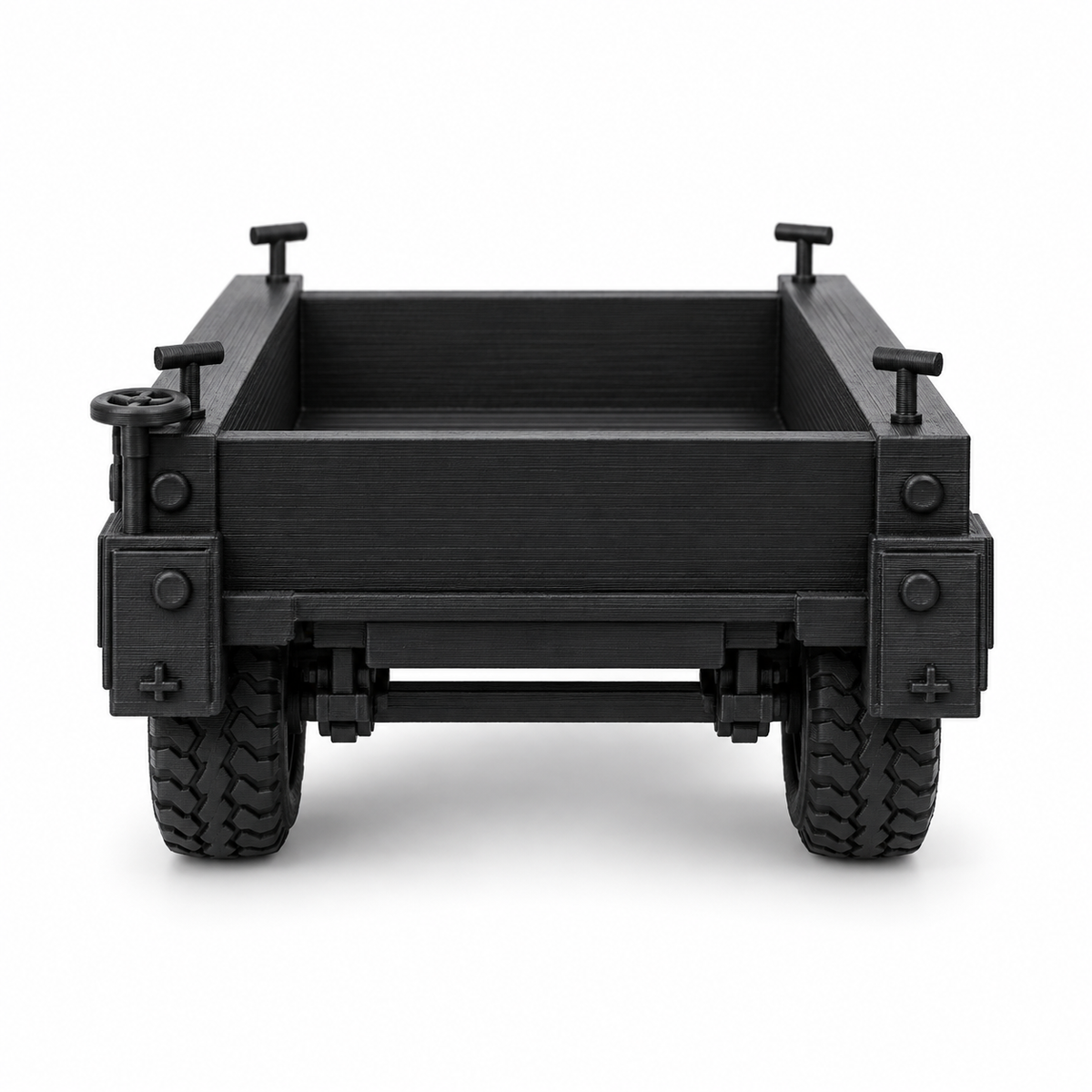 SSMODEL 1/72 1/144 WW2 M7 Trailer Tandem Axle 2-Ton 4-Wheel Resin Model TSS1082 — detail view 3