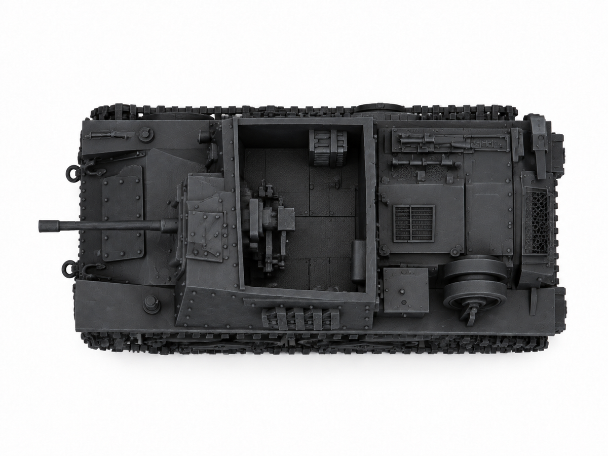 SSMODEL 1/72 1/144  Semovente L40 da 47/32 Italy SPG Tank MODEL kit TSS1343 — detail view 4