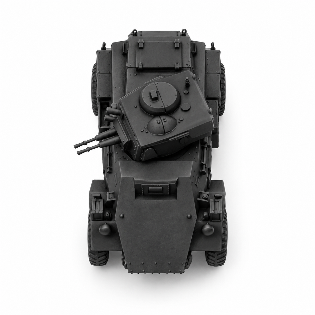 SSMODEL 1/72 1/144 Multi-Scale WWII British Armored Car Mk.II Model Kit TSS1256