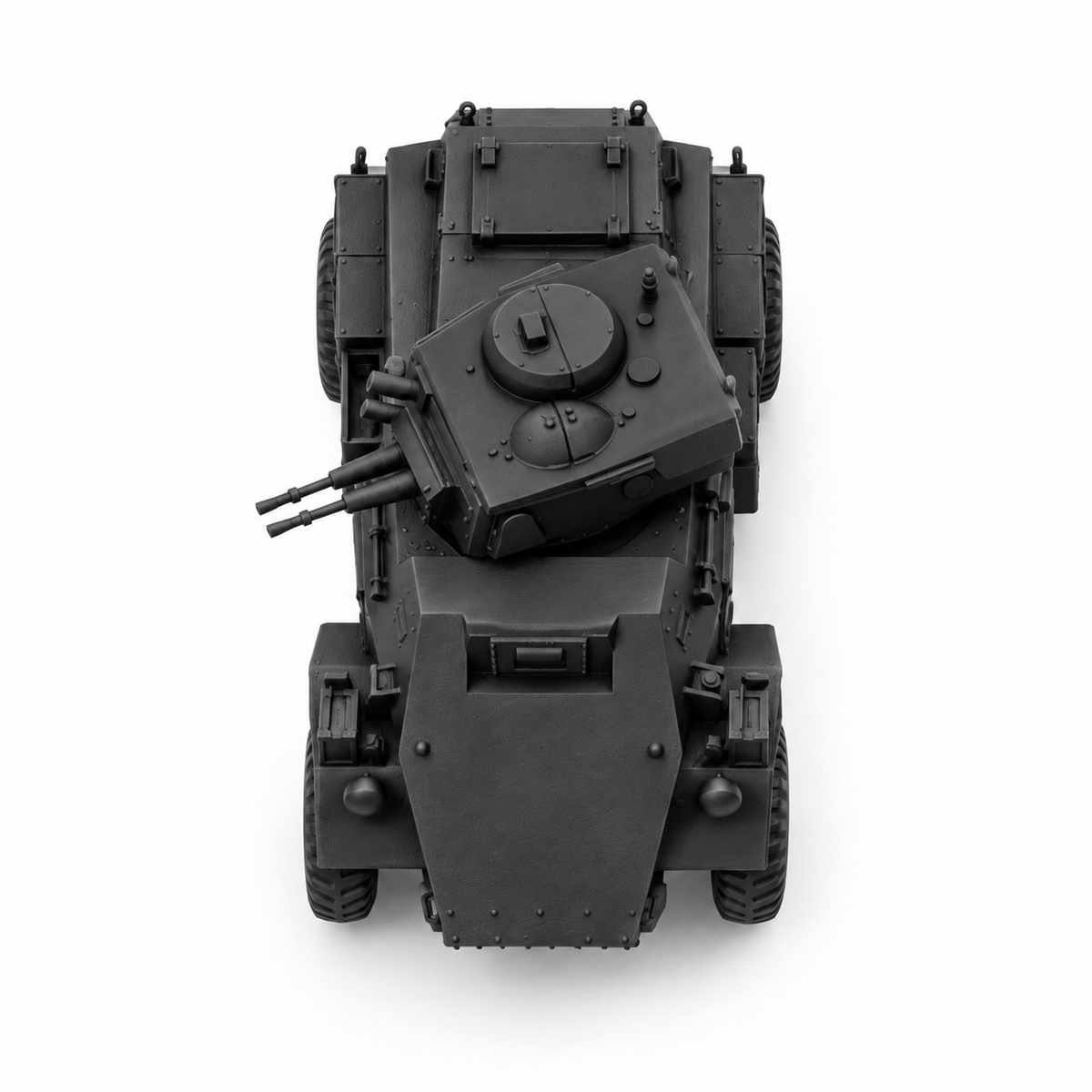 SSMODEL 1/72 1/144 Multi-Scale WWII British Armored Car Mk.II Model Kit TSS1256 — detail view 3