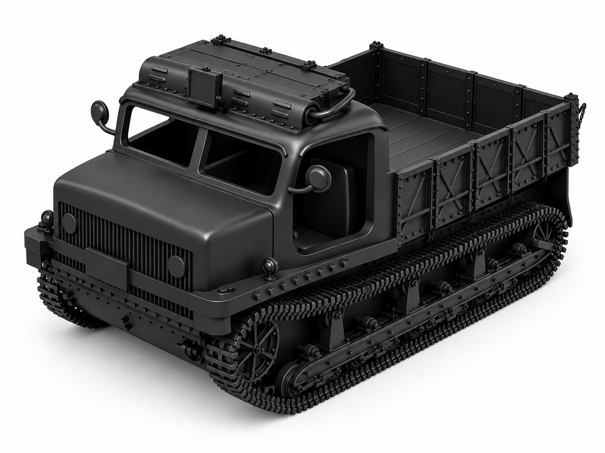 SSMODEL 1/72 1/144 Multi Scale Tractor RENAULT 36R France WW2 Tank MODEL TSS1110 — detail view 10
