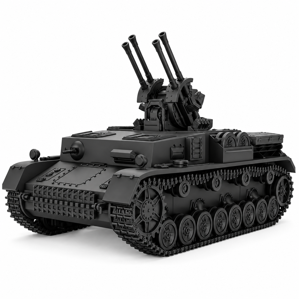 SSMODEL 1/72 1/144 Multi Scale Field Modified Flakpanzer IV Tank MODEL TSS1498