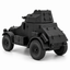 SSMODEL 1/72 1/144 Multi-Scale WWII French 165 Armored Car Resin Model TSS1219