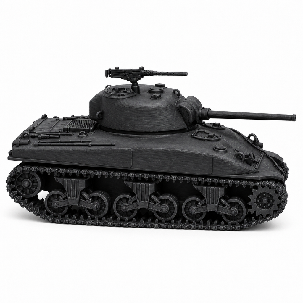 SSMODEL1/72 1/144 Multi-Scale M4A1 Sherman Late US Medium Tank MODEL KIT TSS0203