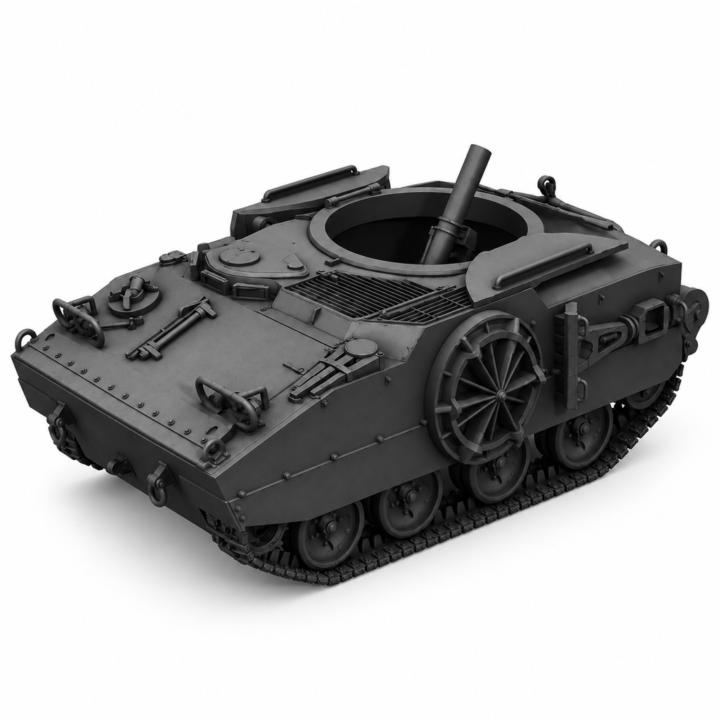 SSMODEL 1/72 1/144 Multi Scale KT-76 T114 Mortar carrier US tank MODEL TSS0396