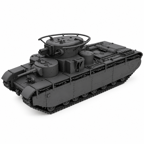 SSMODEL 1/72 1/144 Multi Scale T-35 Tank Resin MODEL kit TSS0044