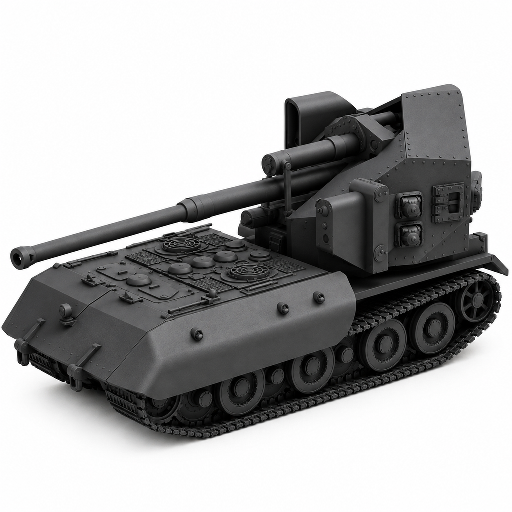 SSMODEL 1/72 1/144 Multi Scale Waffentrager E-100 tank Resin MODEL KIT TSS0504