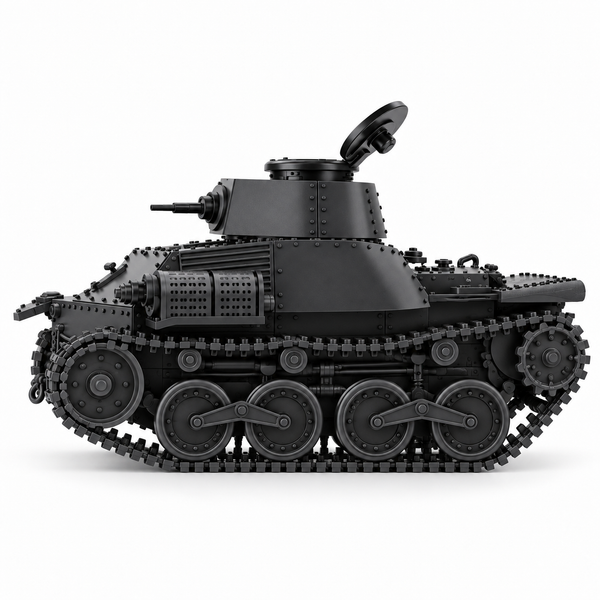 SSMODEL1/72 1/144 Type 4 Ke-Nu Light Tank 2 Crew Figures Resin Model Kit TSS1296