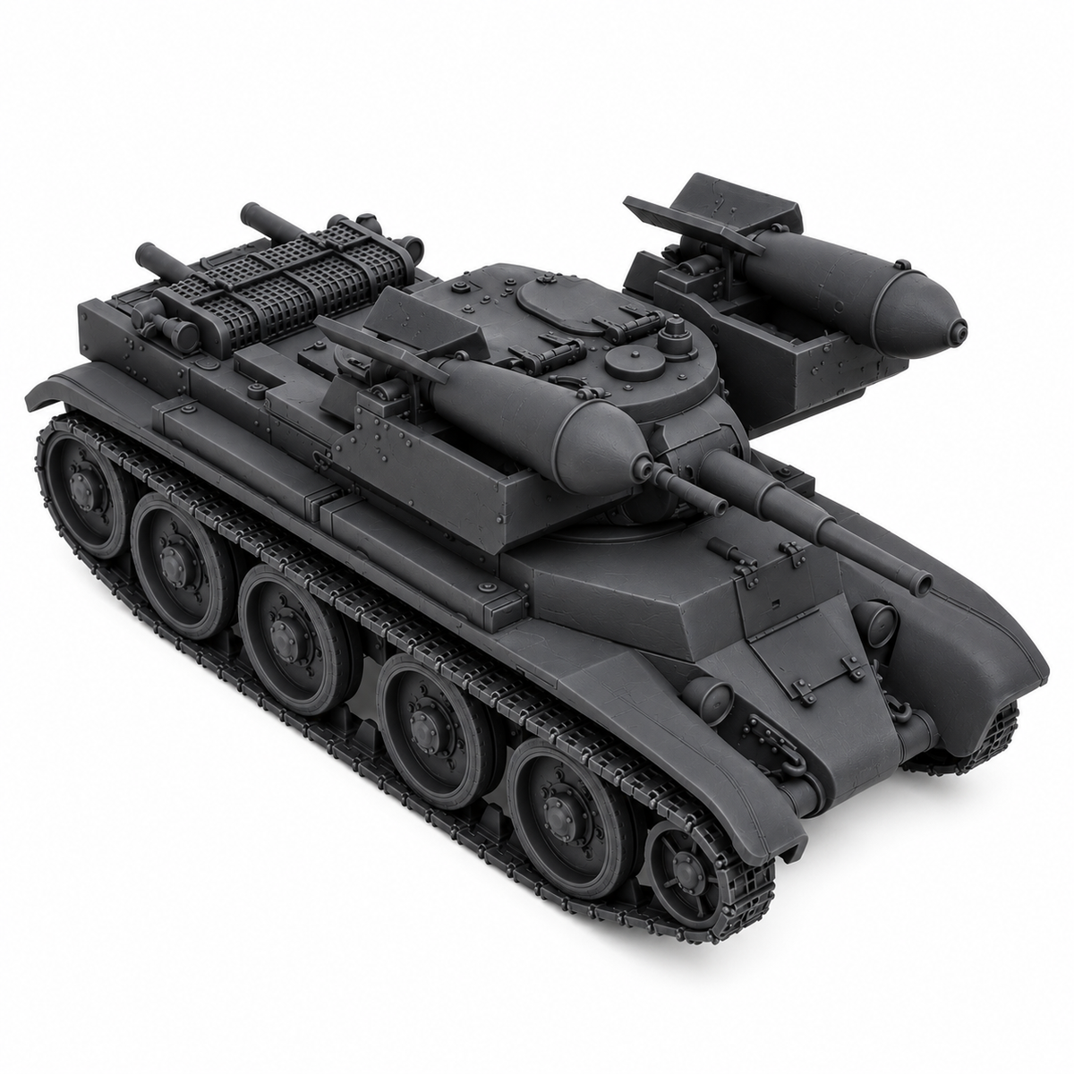 SSMODEL 1/72 1/144 Multi Scale RBT-7 Soviet fictional tank Resin Model TSS0156 — detail view 15