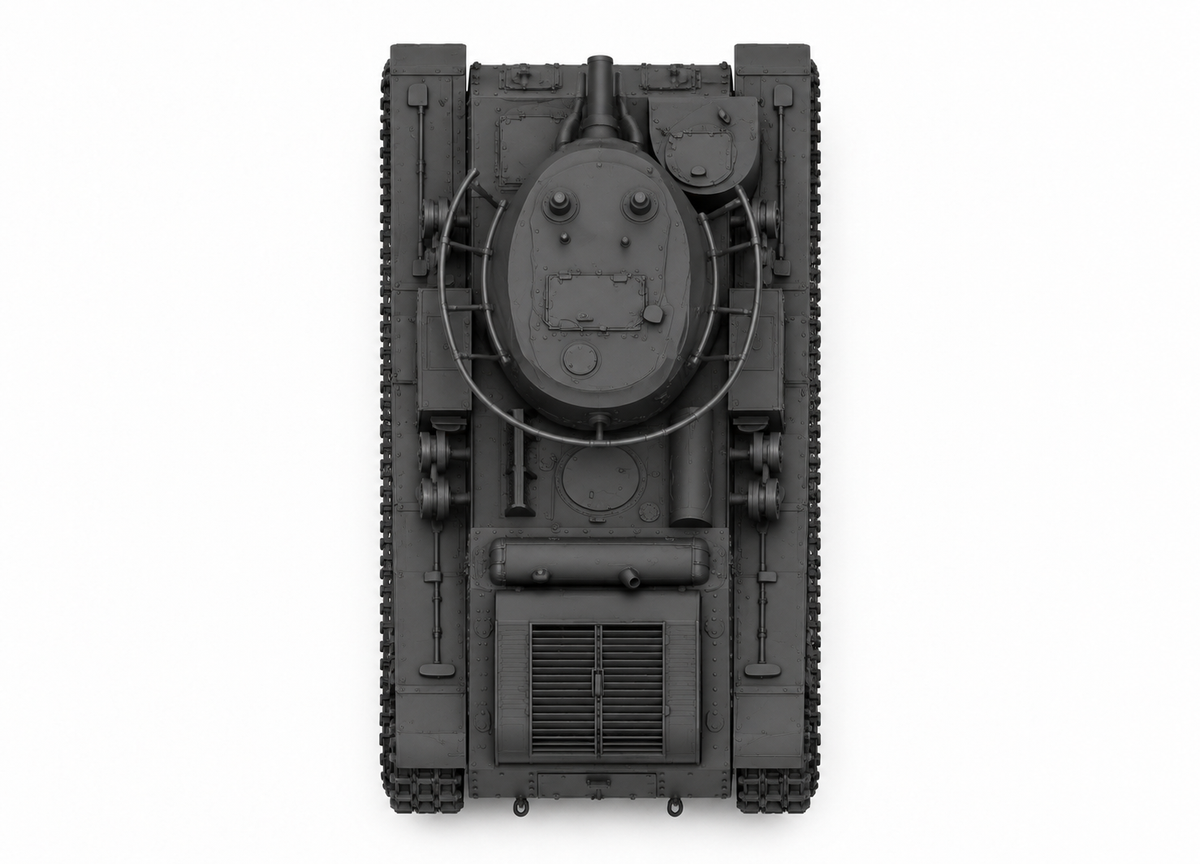 SSMODEL 1/72 1/144 Multi Scale Medium tank T-28А USSR WW2 Tank MODEL kit TSS1316 — detail view 2