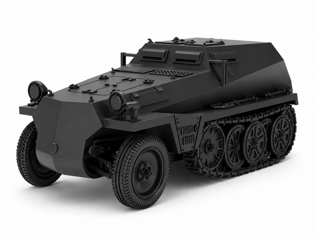 SSMODEL 1/72 1/144 Sd.Kfz.252 Leichte Gepanzerte Trailer Resin MODEL kit TSS1102