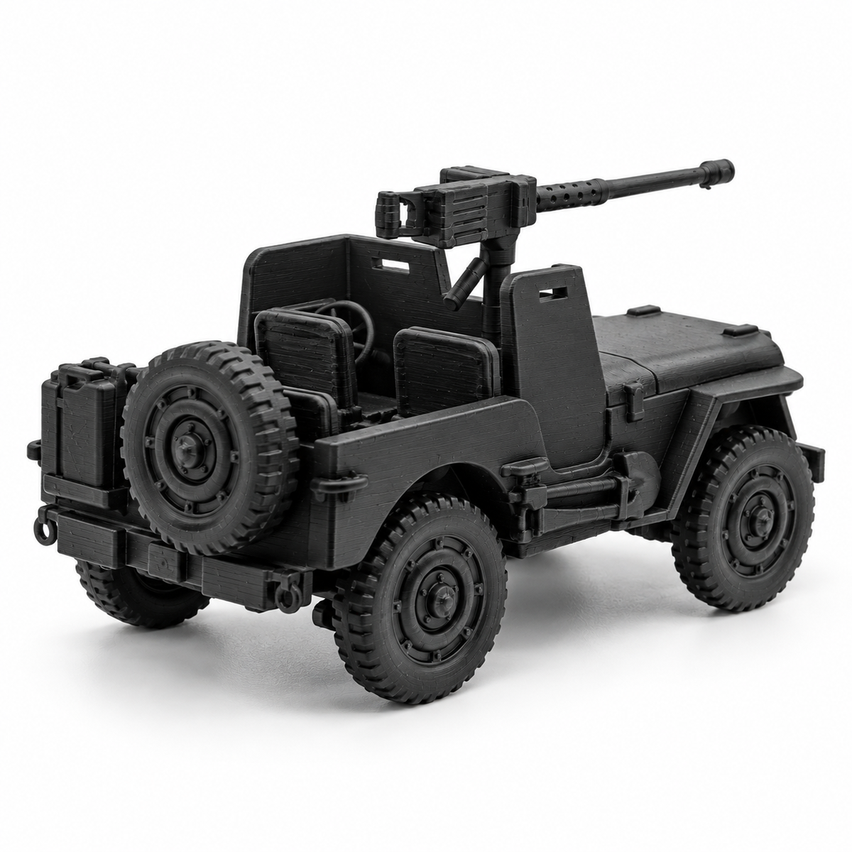 SSMODEL 1/72 1/144 WW2 US Armored Willys MB 4x4 Machine Gun Resin Model TSS1037 — detail view 4