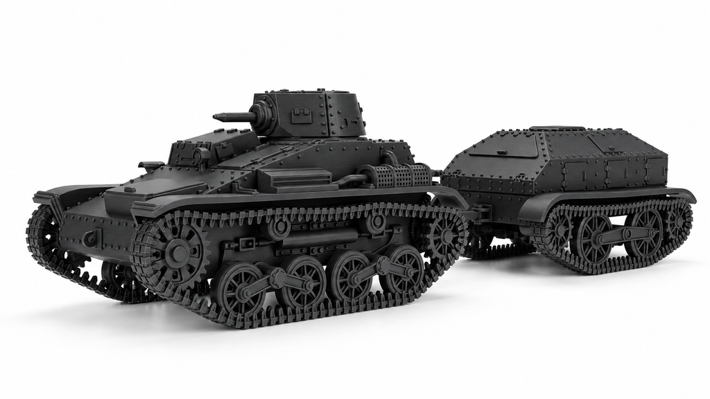 SSMODEL 1/72 1/144 Multi Scale Type 94 (early) Trailer Tank MODEL TSS1385