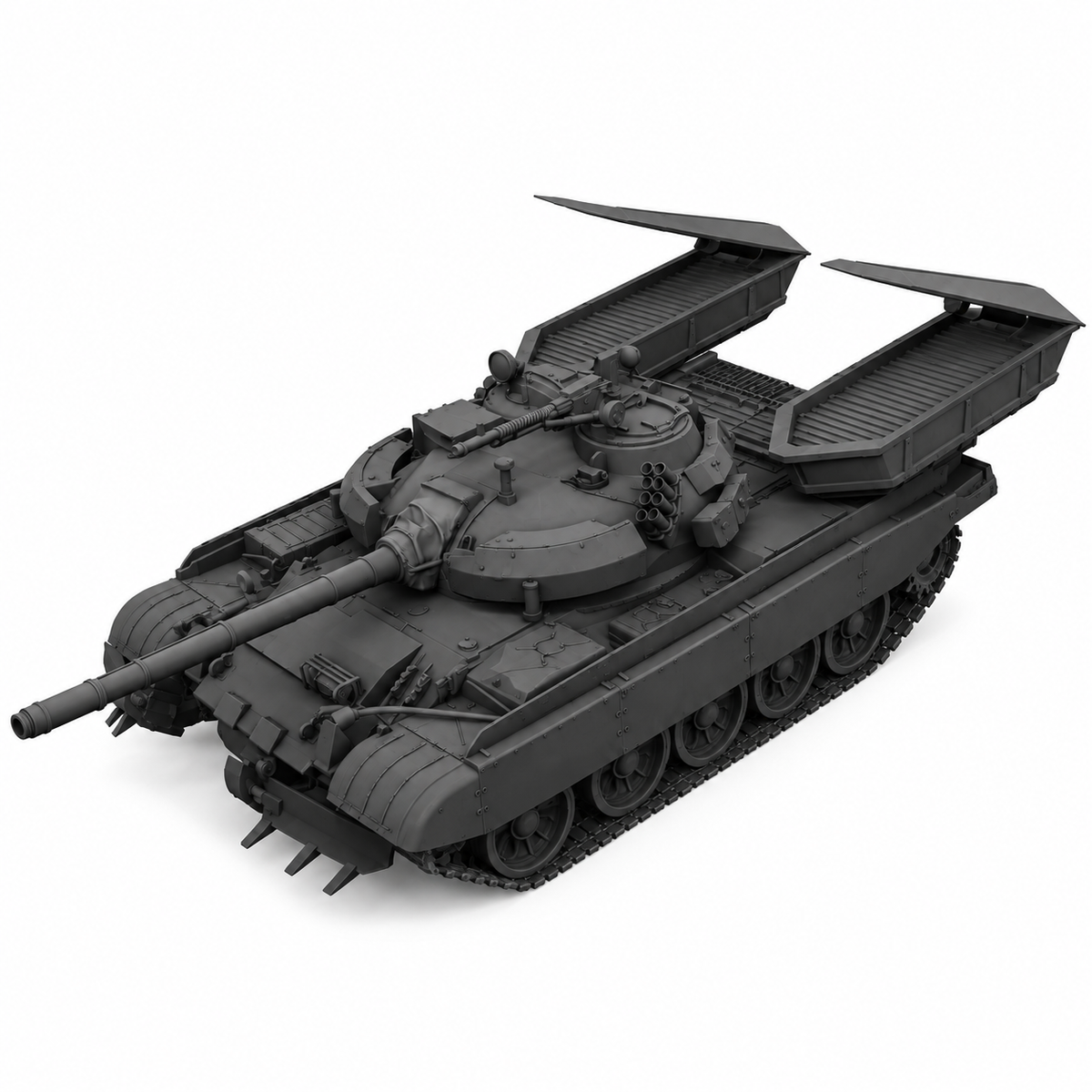 SSMODEL 1/72 1/144 Multi Scale T-55AM Merida PW-LWD Tank Resin MODEL kit TSS0378 — scale model kit