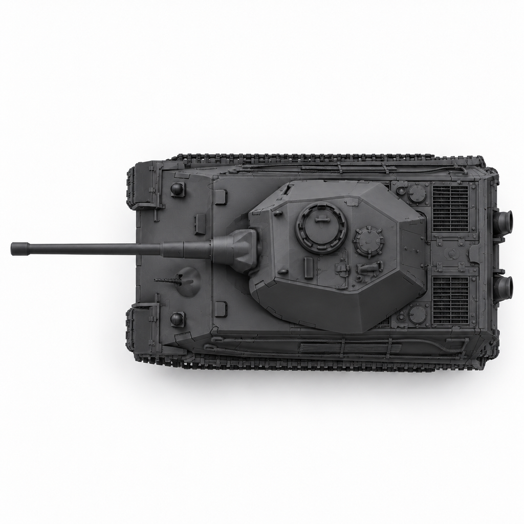 SSMODEL 1/72 1/144 Multi Scale Tiger II VK 45.02 P Tank Resin Model Kit TSS0912