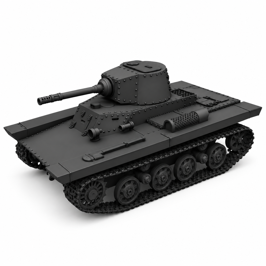 SSMODEL1/72 1/144 Multi Scale PZInż 130 Tank Resin Model Kit TSS0551