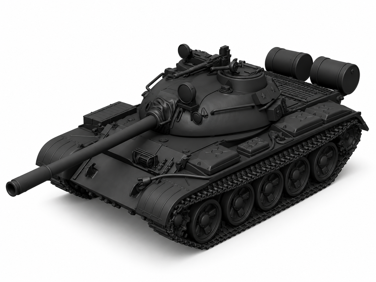 SSMODEL 1/72 1/144 Multi Scale T-55 Soviet tank Resin Model Kit TSS0297 — scale model kit