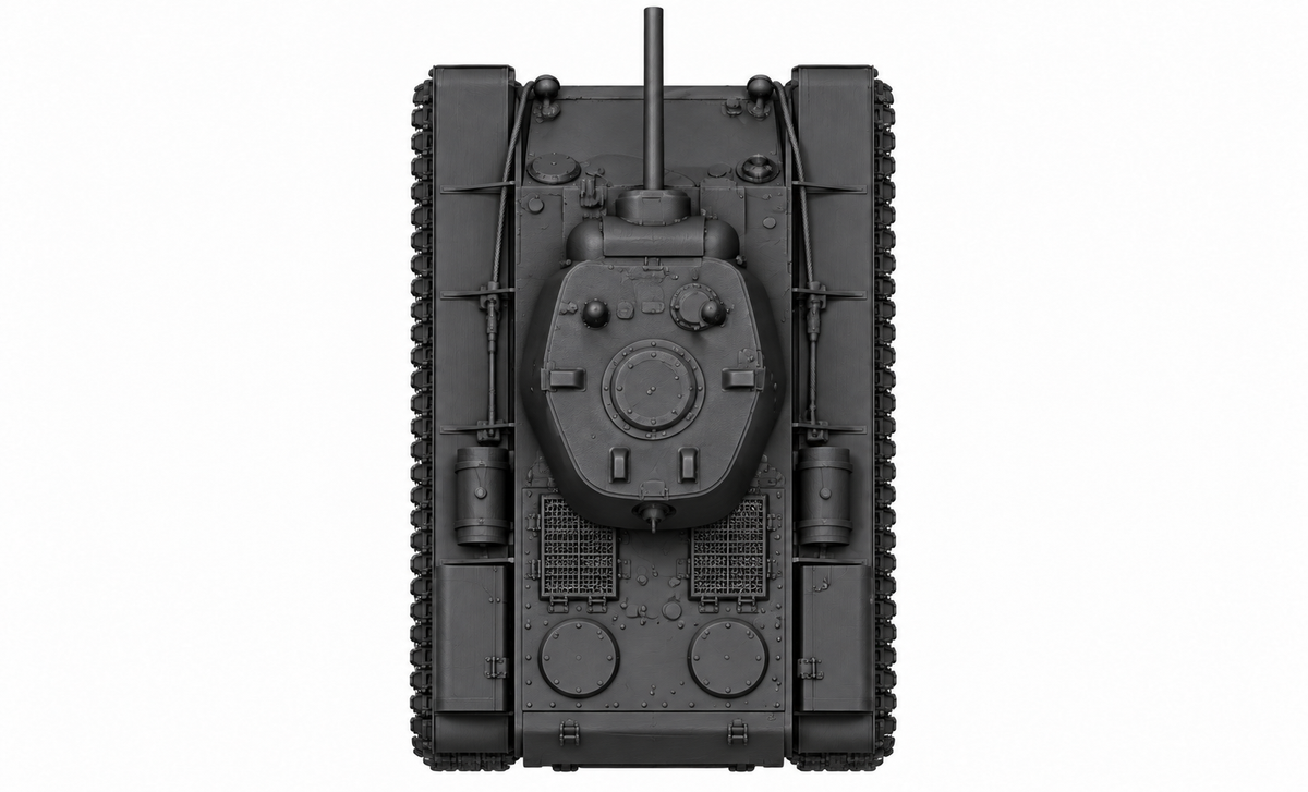 SSMODEL 1/72 1/144 Multi Scale KV-1 (ChKZ) Soviet heavy tank MODEL kit TSS0132 — detail view 4
