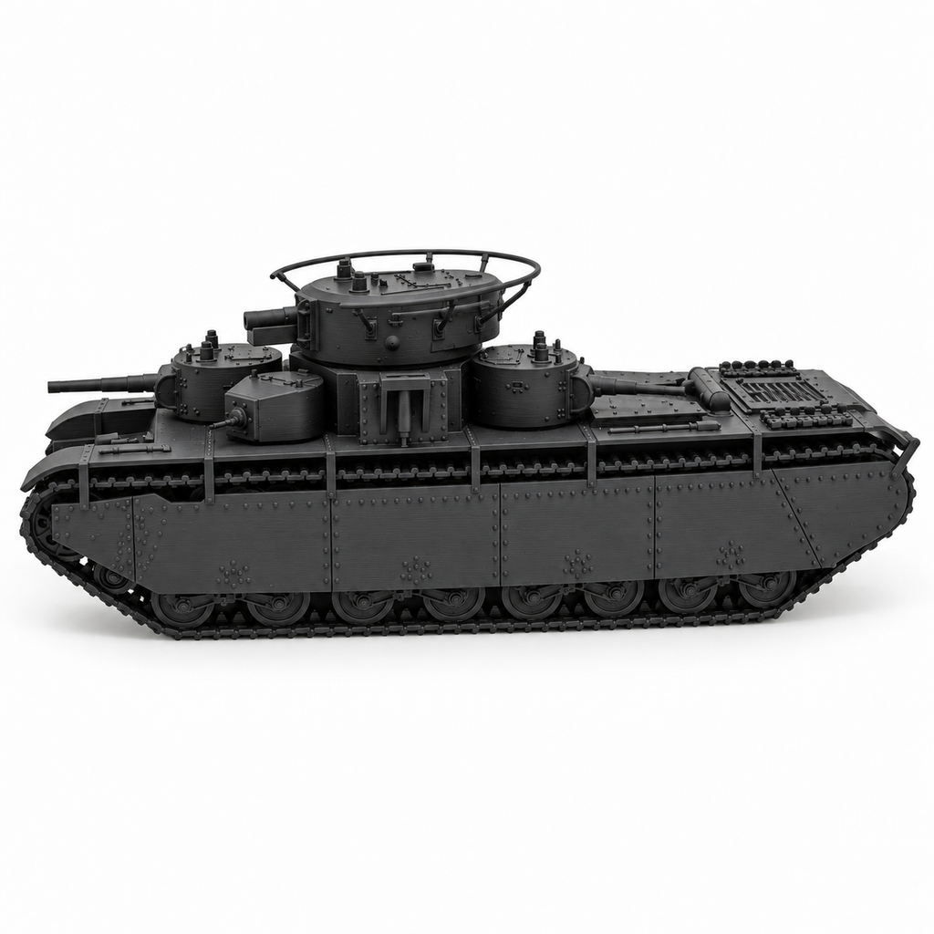 SSMODEL 1/72 1/144 WWII Soviet T-35A Heavy Tank Multi-Turret Resin Model TSS1249