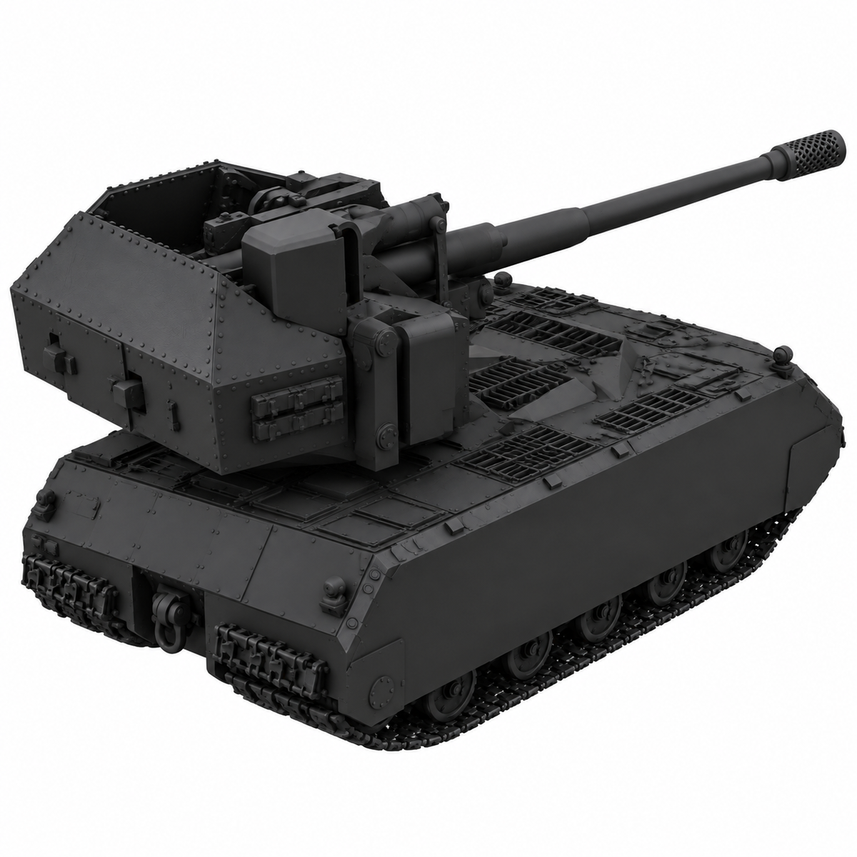 SSMODEL 1/72 1/144 Multi Scale Waffentrager auf Maus Tank MODEL kit TSS0347 — detail view 4
